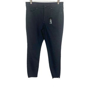 NWT Express Mid Rise Skinny Black Ankle Pants 8 Short